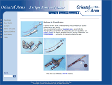 Tablet Screenshot of oriental-arms.com